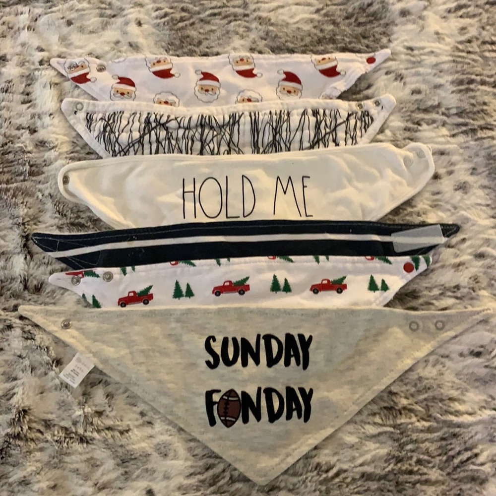 6 baby bibs
